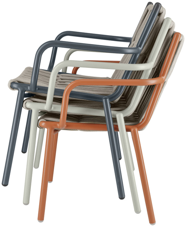 Outdoor-Stuhl Lumaro; 45x47x81 cm (SxGxW); siedzisko taupe