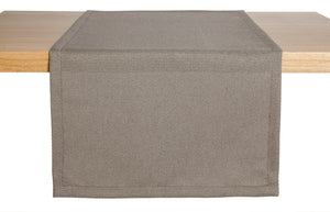 bieżnik Ambita ze strukturą; 40x130 cm (SxD); taupe; prostokątny