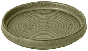 talerz z niskim rantem Snug; 13.5x2 cm (ØxW); oliwka; okrągły; 4 sztuka / opakowanie