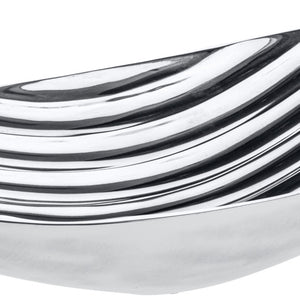miska dekoracyjna Brankia; 53x24x12 cm (DxSxW); srebro