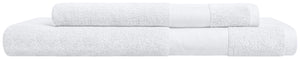 Duschtuch Evora Fischgrat Bordüre; 70x140 cm (SxD); biały