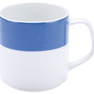 kubek Multi-Color; 245ml, 6x7.8 cm (ØxW); biały/niebieski; okrągły; 6 sztuka / opakowanie