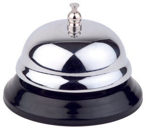 dzwonek do recepcji; 8.5x8.5x8.5x6 cm (DxSxØxW); czarny