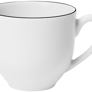 filiżanka do espresso Bellino; 100ml, 6.2x5.5 cm (ØxW); biały/czarny; okrągły; 6 sztuka / opakowanie