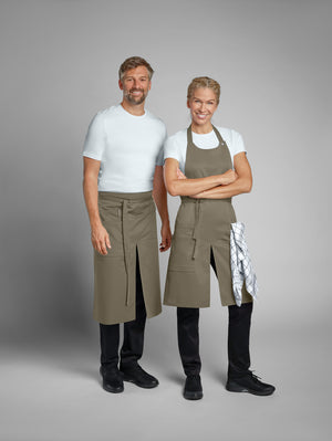 Latzschürze Juno 88x80 cm (LxB); 88x80 cm (DxS); taupe