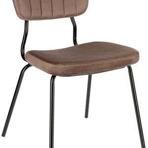 Polsterstuhl Jolo Samt; 50x52x81 cm (SxGxW); siedzisko taupe