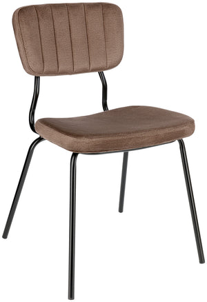 Polsterstuhl Jolo Samt; 50x52x81 cm (SxGxW); siedzisko taupe