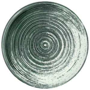 talerz płaski z rantem Etana; 27x1.4 cm (ØxW); biały/antracyt; okrągły; 6 sztuka / opakowanie