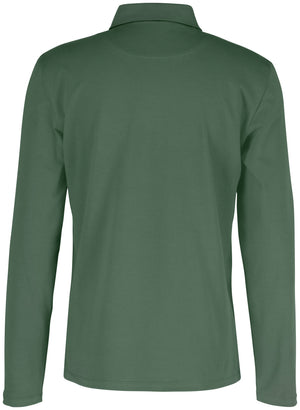 Poloshirt Herren Langarm Malme Regular Fit; Kleidergröße S; oliwka