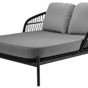 Daybed Elysio; 163.5x148x82.5 cm (DxSxW); siedzisko antracyt