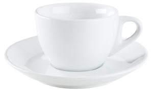 filiżanka do kawy Nissa; 150ml, 8.5x5.8 cm (ØxW); biały; okrągły; 6 sztuka / opakowanie