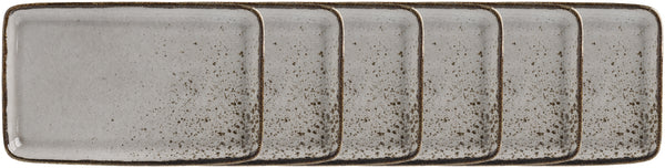 półmisek Palana; 21x13x2.1 cm (DxSxW); szary; prostokątny; 6 sztuka / opakowanie