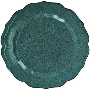 talerz płaski Antiqus; 27 cm (Ø); niebieski petrol; okrągły; 4 sztuka / opakowanie