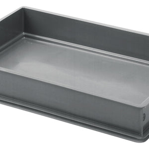 system pojemników piętrowalnych do cateringu do wkładek kratownicowych; 60x40x9.1 cm (DxSxW); szary