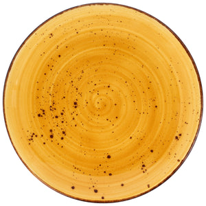 talerz płaski Nebro; 25 cm (Ø); żółty; okrągły; 6 sztuka / opakowanie