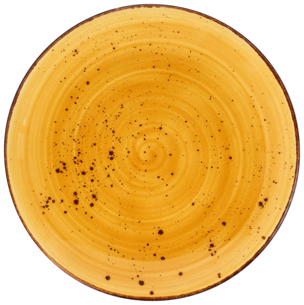 talerz płaski Nebro; 25 cm (Ø); żółty; okrągły; 6 sztuka / opakowanie