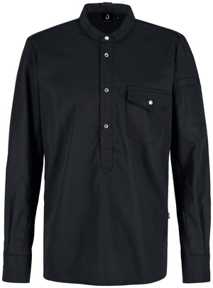 Herrenkochshirt Luca; Kleidergröße 52; czarny