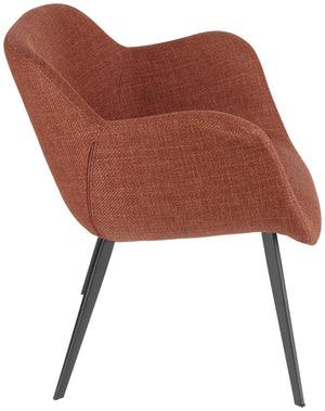 Loungesessel Limea; 78x62x72 cm (SxGxW); siedzisko rdzawy brąz