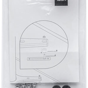 Zestaw mocujący wyrównanie wysokości Lift; 5x5x3 cm (SxDxW); srebro