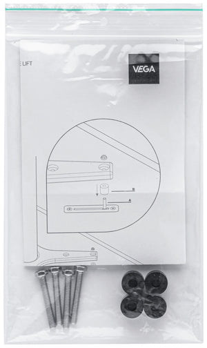 Zestaw mocujący wyrównanie wysokości Lift; 5x5x3 cm (SxDxW); srebro