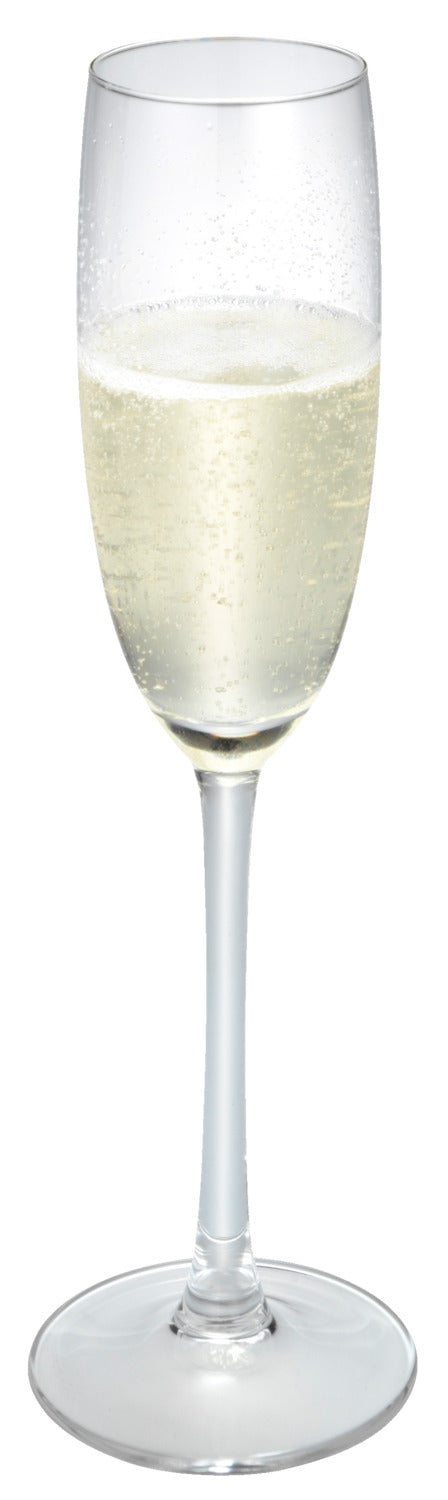 kieliszek do szampana Plaza mit Füllstrich; 200ml, 6x5.2x23 cm (ØxØxW); transparentny; 0.1 l Füllstrich, 6 sztuka / opakowanie