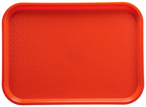 taca na przekąski Disk; 40.4x29.4x2.15 cm (DxSxW); czerwony; prostokątny; 6 sztuka / opakowanie