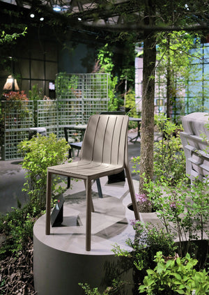 Outdoorstuhl Tiberina stapelbar; 50x56x81 cm (SxGxW); siedzisko taupe