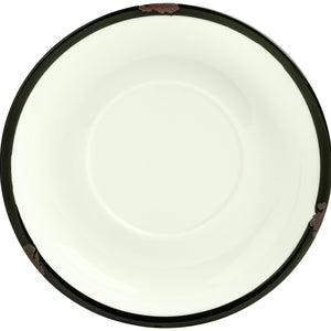 spodek do filiżanki do kawy Liron; 14.5 cm (Ø); biel kremowa/czarny; okrągły; 4 sztuka / opakowanie
