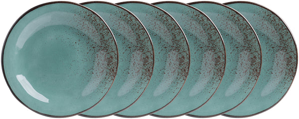 talerz płaski Palana towar 1B; 27 cm (Ø); turkusowy; okrągły; 6 sztuka / opakowanie