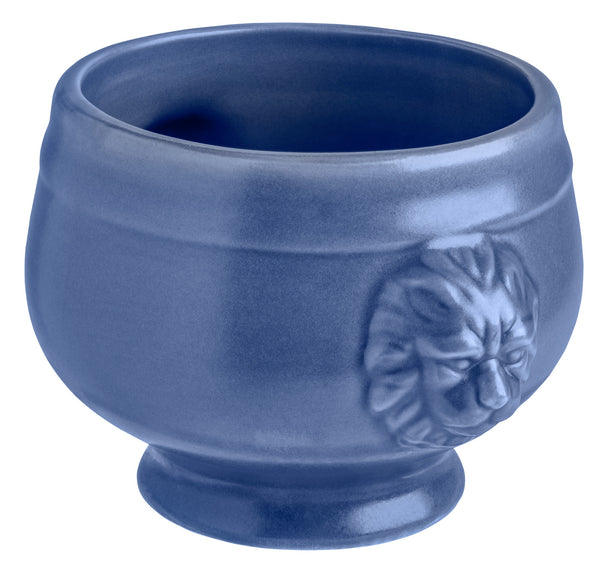 teryna z głową lwa Lowi matowa; 130ml, 6.5x5.5 cm (ØxW); jasny niebieski; okrągły; 6 sztuka / opakowanie