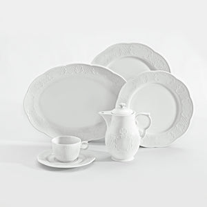 talerz płaski Menuett 1 B; 20.5 cm (Ø); biały; okrągły; 6 sztuka / opakowanie