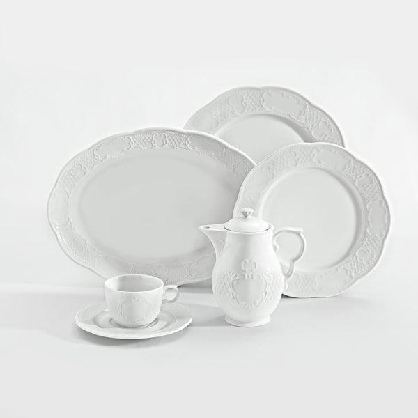 spodek do kubka / filiżanki do kawy/herbaty Menuett; 14.5 cm (Ø); biały; okrągły; 6 sztuka / opakowanie