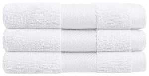 Seiftuch Evora Fischgrat Bordüre; 30x30 cm (SxD); biały; 5 sztuka / opakowanie