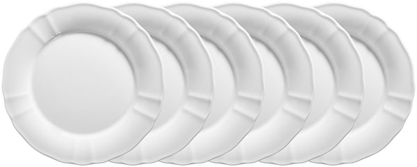 talerz płaski Amely; 26 cm (Ø); biały; okrągły; 6 sztuka / opakowanie