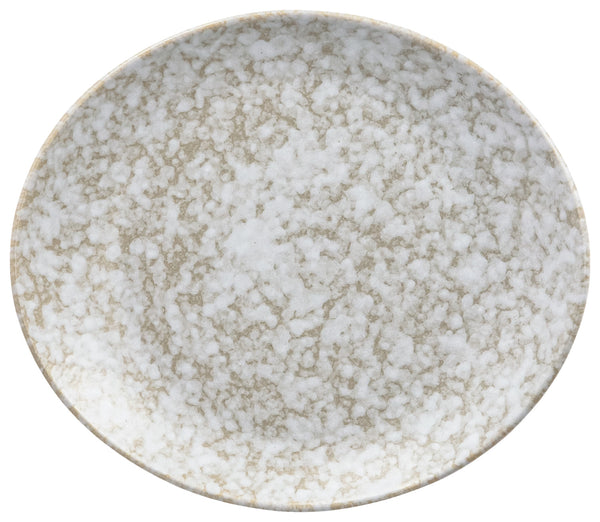 talerz płaski Mamoro organiczny; 20x17.5x2.5 cm (DxSxW); beżowy/biały; organiczny; 6 sztuka / opakowanie