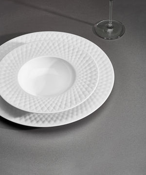 talerz głęboki Bilbero; 380ml, 27x5.5 cm (ØxW); biały; okrągły; 4 sztuka / opakowanie
