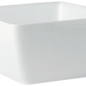 miska Bali; 3300ml, 26x26x10 cm (DxSxW); biały; kwadrat; 6 sztuka / opakowanie