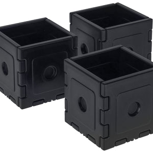 opakowanie chłodzące Esino; 11.8x11.8x11.8 cm (DxSxW); czarny; kwadrat; 3 sztuka / opakowanie