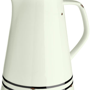 dzbanek Liron; 1800ml, 15x21 cm (ØxW); biel kremowa/czarny