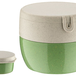 pojemnik do wielokrotnego użytku Bentobox M; 12.7x12x10 cm (DxSxW); zielony; okrągły; 3 sztuka / opakowanie