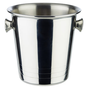 mini wiaderko do lodu / cooler do szampana; 1000ml, 13x13 cm (ØxW); srebro