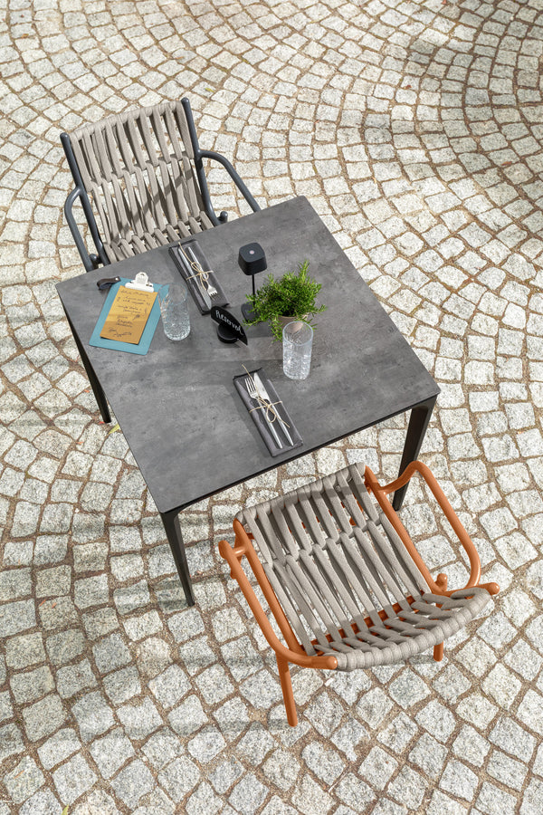 Outdoor-Stuhl Lumaro; 45x47x81 cm (SxGxW); siedzisko taupe