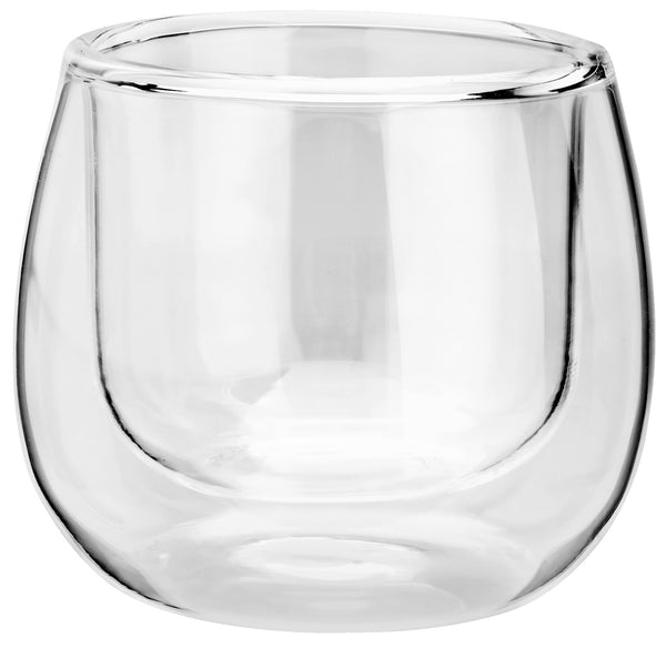 mini szklanka  Dila okrągła; 115ml, 7.5x6.2 cm (ØxW); transparentny; okrągły; 2 sztuka / opakowanie