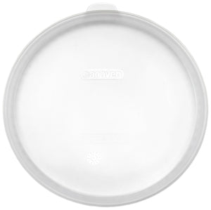 pokrywa uniwersalna Nevara; 33.2 cm (Ø); biały półprzezroczysty; okrągły