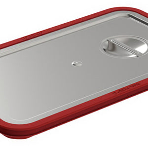 GN Steckdeckel 1/1 wasserdicht Rieber; Größe GN 1/1, 32.5x53 cm (DxS); srebro
