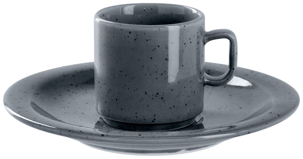 filiżanka do espresso Alessia; 90ml, 5.5x5.5 cm (ØxW); szary; okrągły; 6 sztuka / opakowanie
