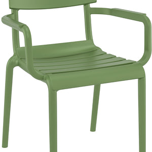 Stuhl Helen mit Armlehne; 58x59x84 cm (SxGxW); oliwka; 4 sztuka / opakowanie