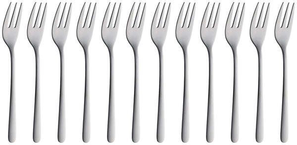 Kuchengabel Nizza; 15 cm (D); srebro; 12 sztuka / opakowanie