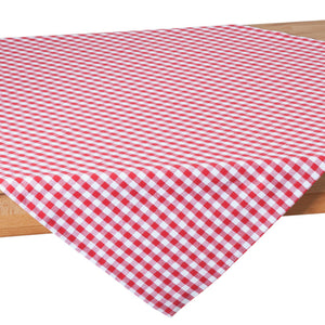 obrus środkowy Don; 80x80 cm (SxD); czerwony/biały; kwadrat; 5 sztuka / opakowanie