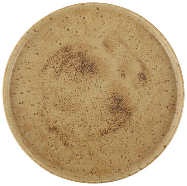 talerz płaski Natura z rantem; 30x2.15 cm (ØxW); jasny brązowy/ciemny brąz; okrągły; 6 sztuka / opakowanie